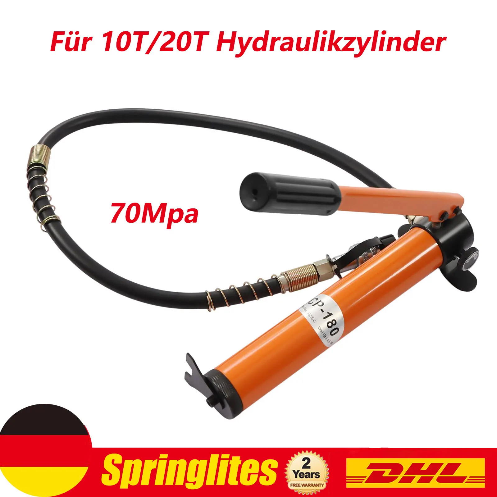 350cc CP-180 Manual PumP Porta Power W/ 1m Hose Separated Type Hydraulic Tool For Body Frame RepaiR Kit
350cc CP-180 Manual PumP Porta Power W/ 1m Hose Separated Type Hydraulic Tool For Body Frame RepaiR Kit