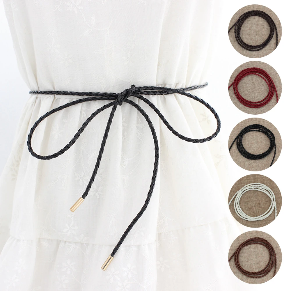Knotted Waist Belt Female Waistband Belts Thin Belt Simple Decoration Tie With Dress Long Waist Rope Dresses String Waist Chain
Knotted Waist Belt Female Waistband Belts Thin Belt Simple Decoration Tie With Dress Long Waist Rope Dresses String Waist Chain