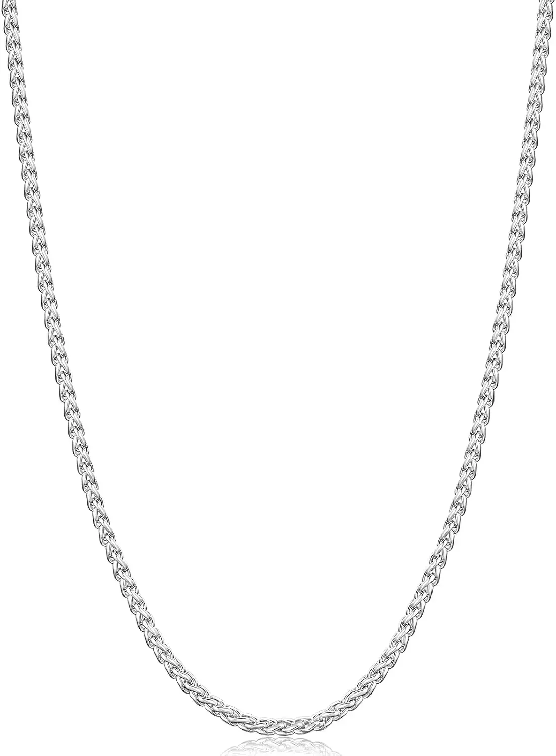 Wheat Chains for Men and Women, 2/2.5/3/4/5mm Silver Tone/14K Gold Plated/Black Necklace Chain
Wheat Chains for Men and Women, 2/2.5/3/4/5mm Silver Tone/14K Gold Plated/Black Necklace Chain