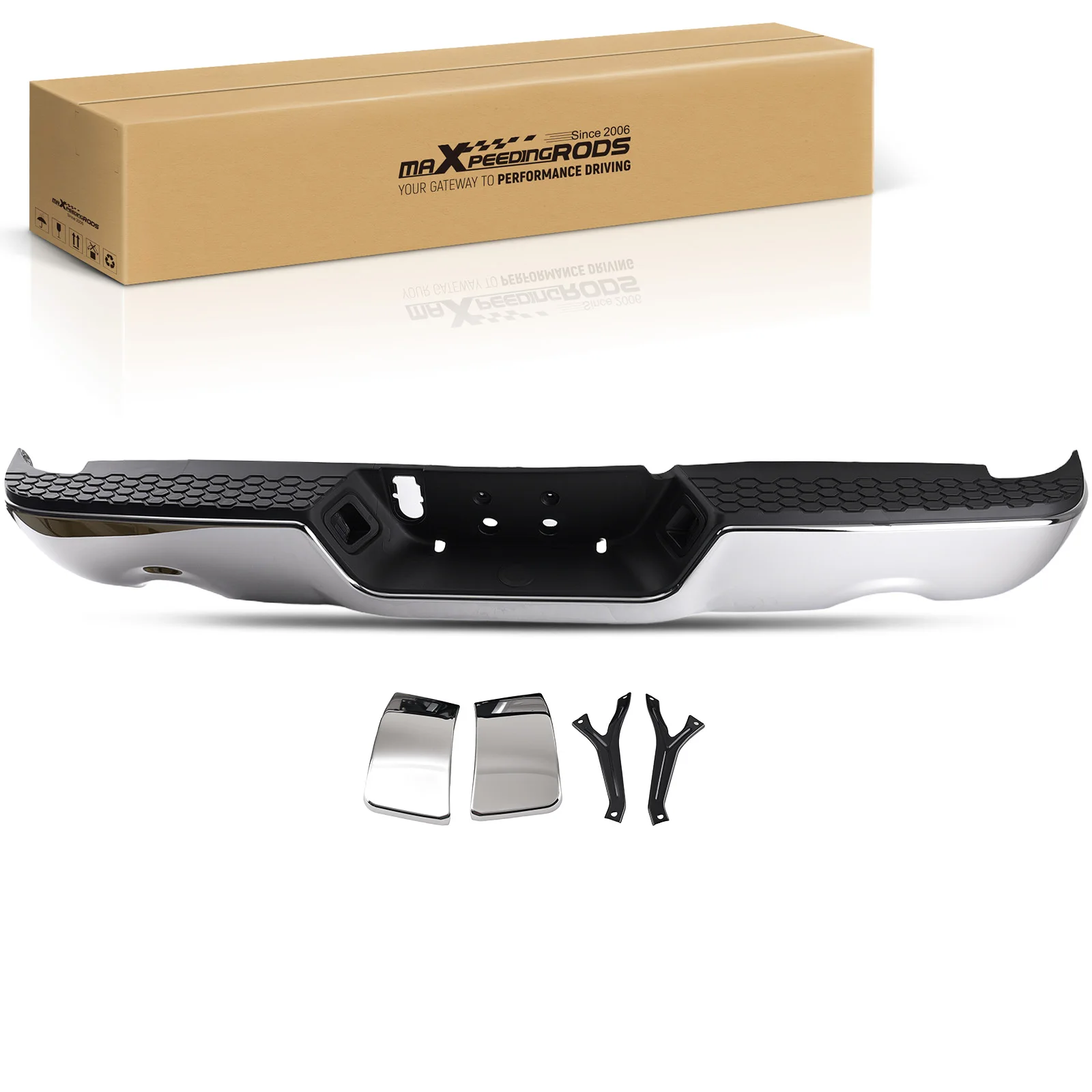 Rear Bumper Assembly for Ram 1500 2019-2023 Chrome Dual Exhaust
Rear Bumper Assembly for Ram 1500 2019-2023 Chrome Dual Exhaust