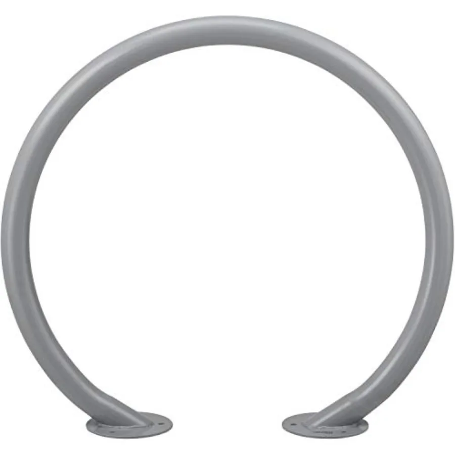 Circle bike rack for outdoor use, powder-coated steel, black, weather-resistant and space-saving design, flange mount installat
Circle bike rack for outdoor use, powder-coated steel, black, weather-resistant and space-saving design, flange mount installat