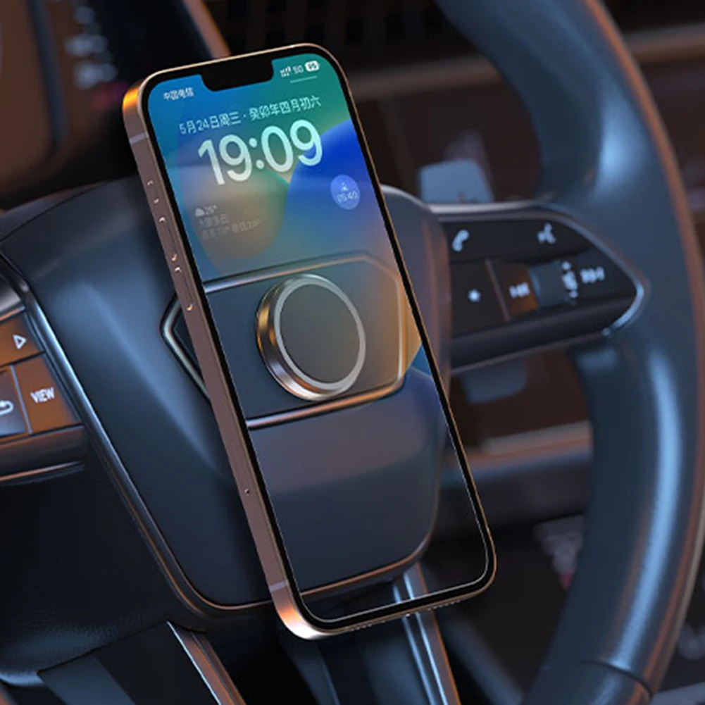 Magnetic Car Phone Holder 360° Rotation Car Steering Wheel Gravity Stand Magnet Cellphone Mount GPS Support For iPhone Xiaomi
Magnetic Car Phone Holder 360° Rotation Car Steering Wheel Gravity Stand Magnet Cellphone Mount GPS Support For iPhone Xiaomi