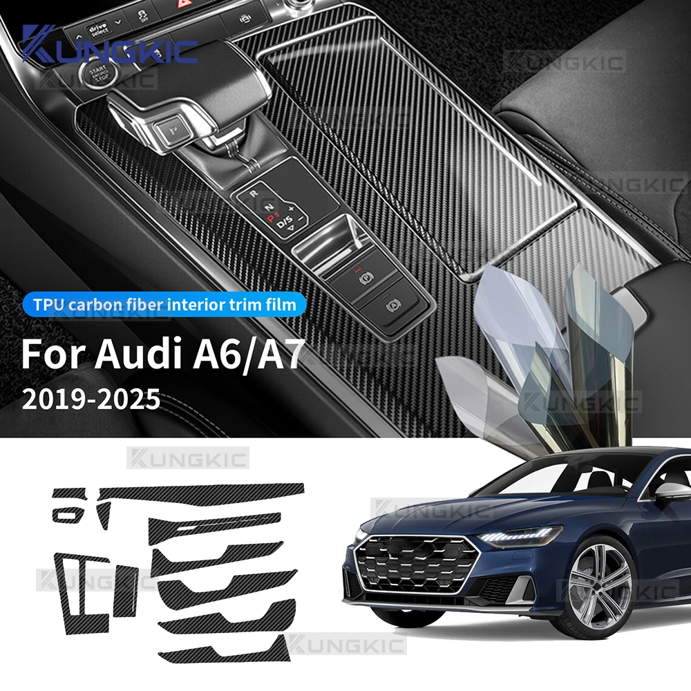 Для Audi A6 A7 2019-2025: Защитная пленка из ТПУ с текстурой карбона для ручки переключения передач и дверных ручек, антицарапийная
Для Audi A6 A7 2019-2025: Защитная пленка из ТПУ с текстурой карбона для ручки переключения передач и дверных ручек, антицарапийная