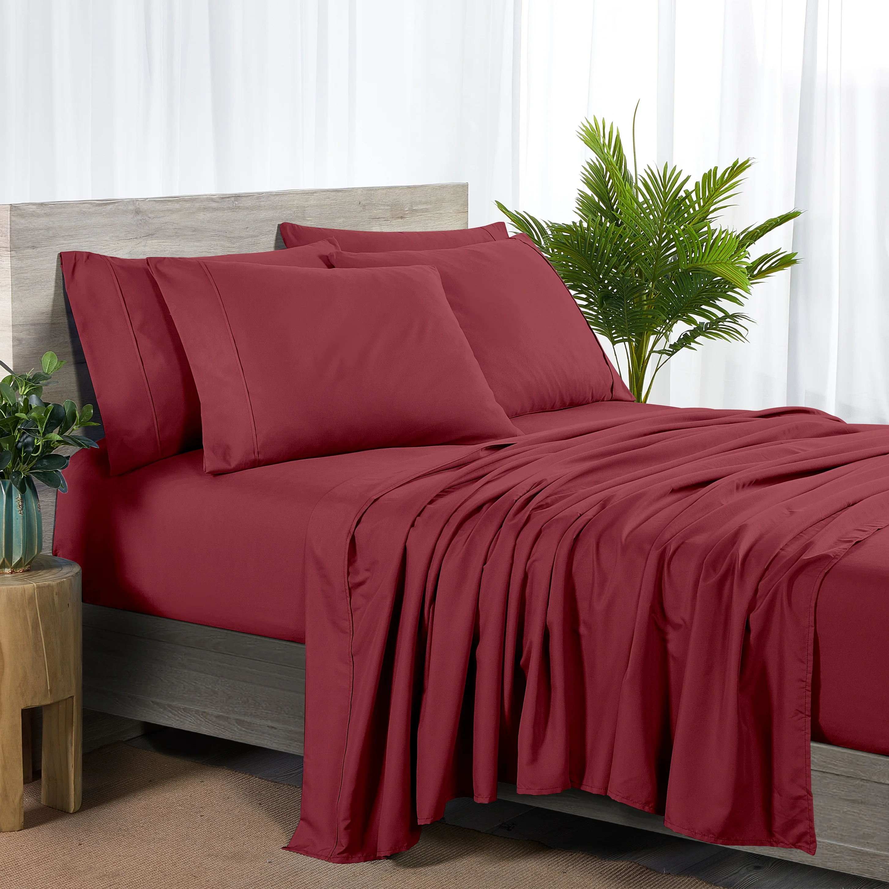 usDan River Bamboo 2000 Thread Count 6-Piece Sheet Set with SnugGrip - Extra Wide Elastic Band on Fitted - Soft, 16 Inch Deep Pocket - Shrink & Wrinkle Resistantd
usDan River Bamboo 2000 Thread Count 6-Piece Sheet Set with SnugGrip - Extra Wide Elastic Band on Fitted - Soft, 16 Inch Deep Pocket - Shrink & Wrinkle Resistantd
