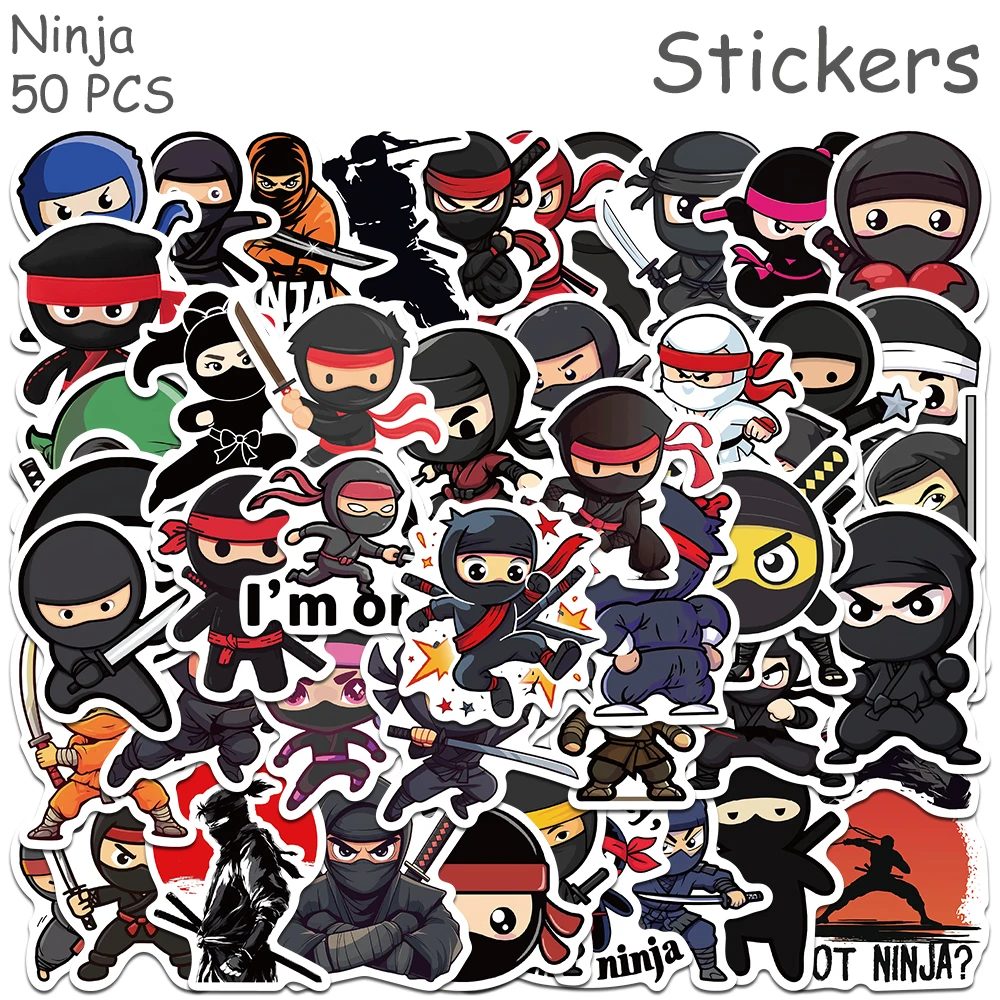50pcs Cartoon Cute Ninja Stickers Decals For Phone Laptop Skateboard Suitcase Guitar Graffiti Aesthetic Stickers For Students
50pcs Cartoon Cute Ninja Stickers Decals For Phone Laptop Skateboard Suitcase Guitar Graffiti Aesthetic Stickers For Students