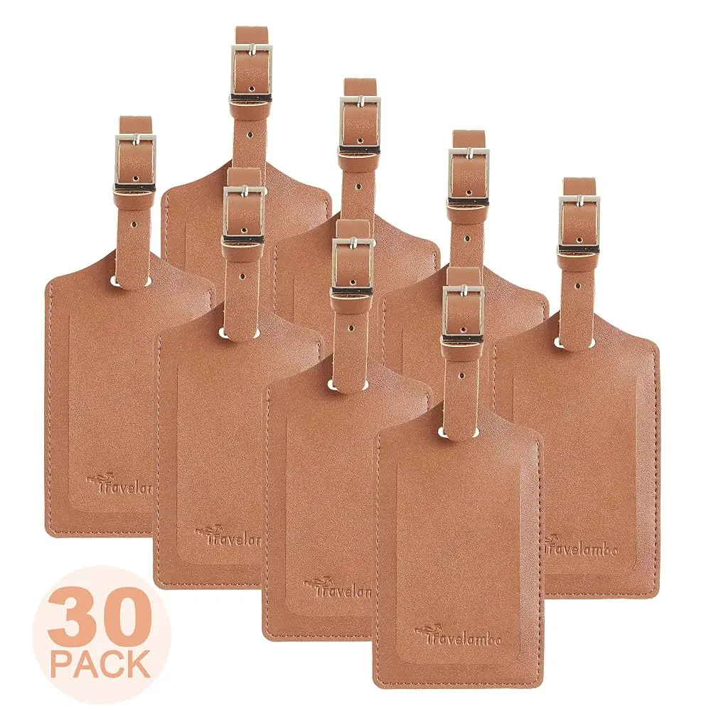 Free Shipping30 Pack Luggage Tags Faux Leather for Suitcases Travel Bag Labels with Protection Cover ID (Yellowish Brown)
Free Shipping30 Pack Luggage Tags Faux Leather for Suitcases Travel Bag Labels with Protection Cover ID (Yellowish Brown)