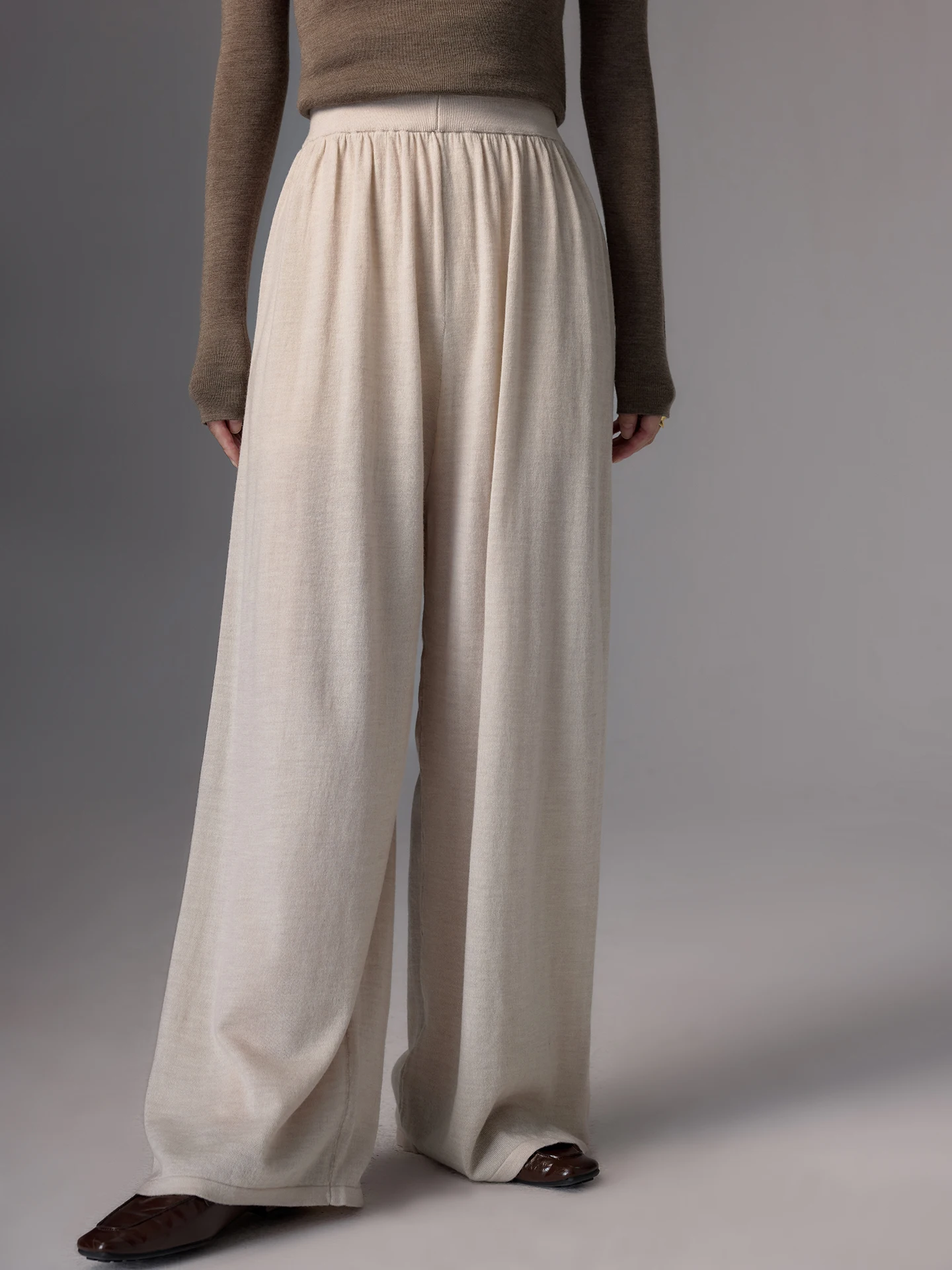 High Quality Women's 100% Worsted Wool Pants Spring Autumn Female Knitwear Elegant Wide-Leg Trousers Lady Thin Clothing Bottom
High Quality Women's 100% Worsted Wool Pants Spring Autumn Female Knitwear Elegant Wide-Leg Trousers Lady Thin Clothing Bottom