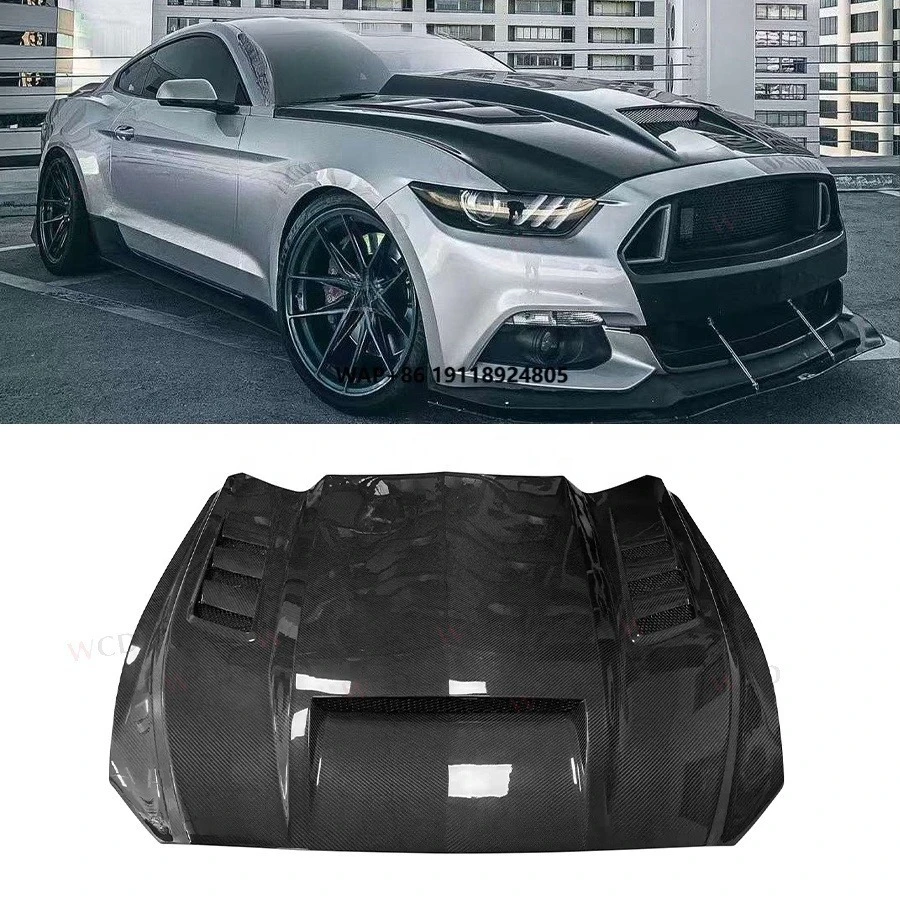 TF Style Carbon Fiber Front Hood for Mustang 2015-2017 Front Engine Bonnet Cover Bodykit
TF Style Carbon Fiber Front Hood for Mustang 2015-2017 Front Engine Bonnet Cover Bodykit