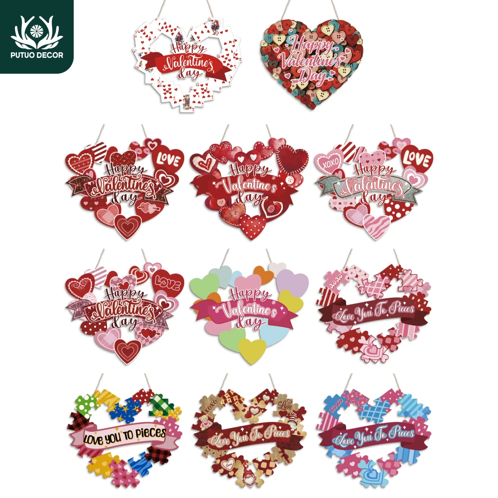 Putuo Decor 1pc Heart Shape Wooden Sign, Valentine's Day Hanging Sign Wall Decor for Home Farmhouse Cafe, Valentine's Day Gift
Putuo Decor 1pc Heart Shape Wooden Sign, Valentine's Day Hanging Sign Wall Decor for Home Farmhouse Cafe, Valentine's Day Gift