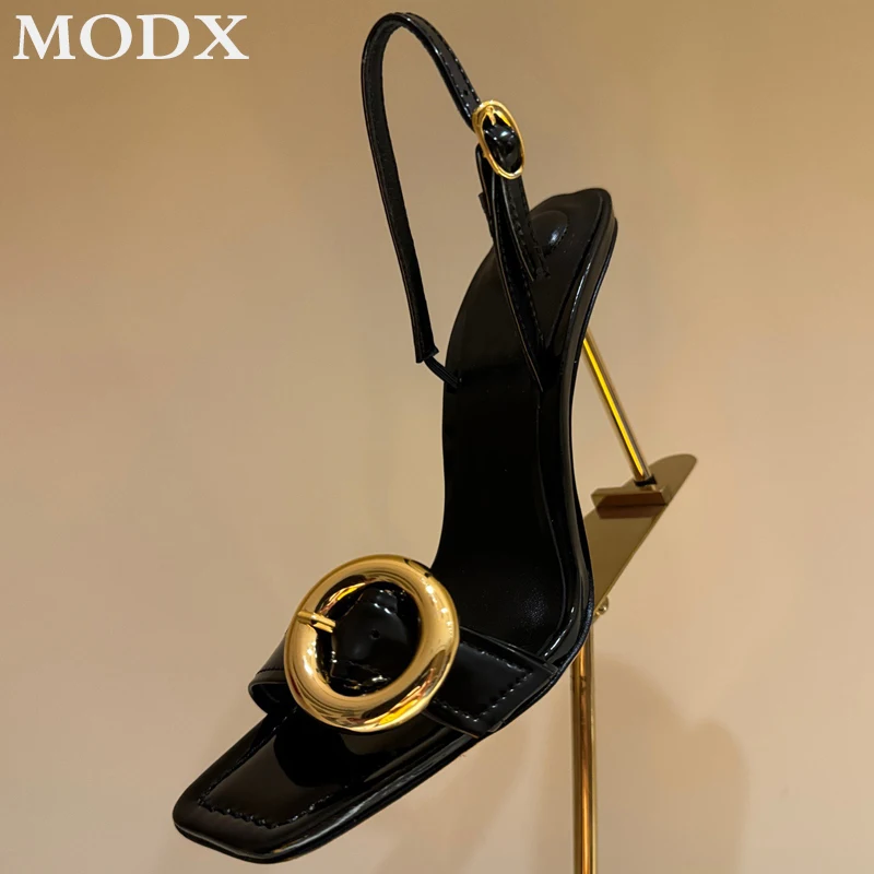 Square Open Toe High Heels Women's 2024 New Summer Sexy Stiletto Back Strap Sandals Luxury Genuine Leather Metal Buckle Shoes
Square Open Toe High Heels Women's 2024 New Summer Sexy Stiletto Back Strap Sandals Luxury Genuine Leather Metal Buckle Shoes