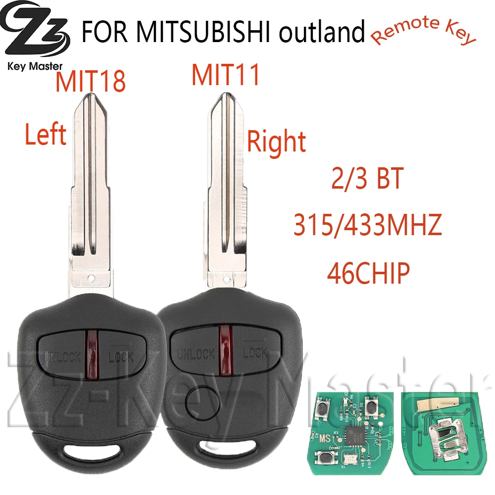 Zz 2/3 кнопки дистанционного управления брелок 315/433 МГц с чипом ID46 для MITSUBISHI Triton Pajero Outlander ASX Lancer MIT8 Lama
Zz 2/3 кнопки дистанционного управления брелок 315/433 МГц с чипом ID46 для MITSUBISHI Triton Pajero Outlander ASX Lancer MIT8 Lama