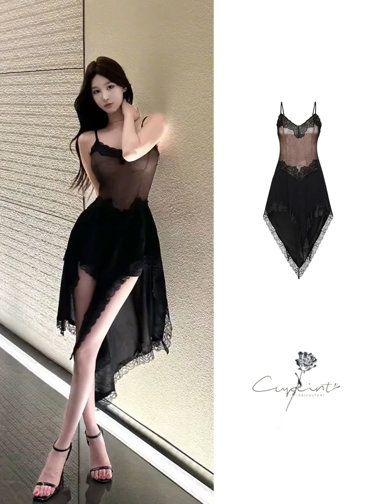 Sexy Splice Netting Slim Fit ort Dr Strapl V-Ne Summer Casual A-Line Skirt Chinese Brand Girls' Faion 2024
Sexy Splice Netting Slim Fit ort Dr Strapl V-Ne Summer Casual A-Line Skirt Chinese Brand Girls' Faion 2024