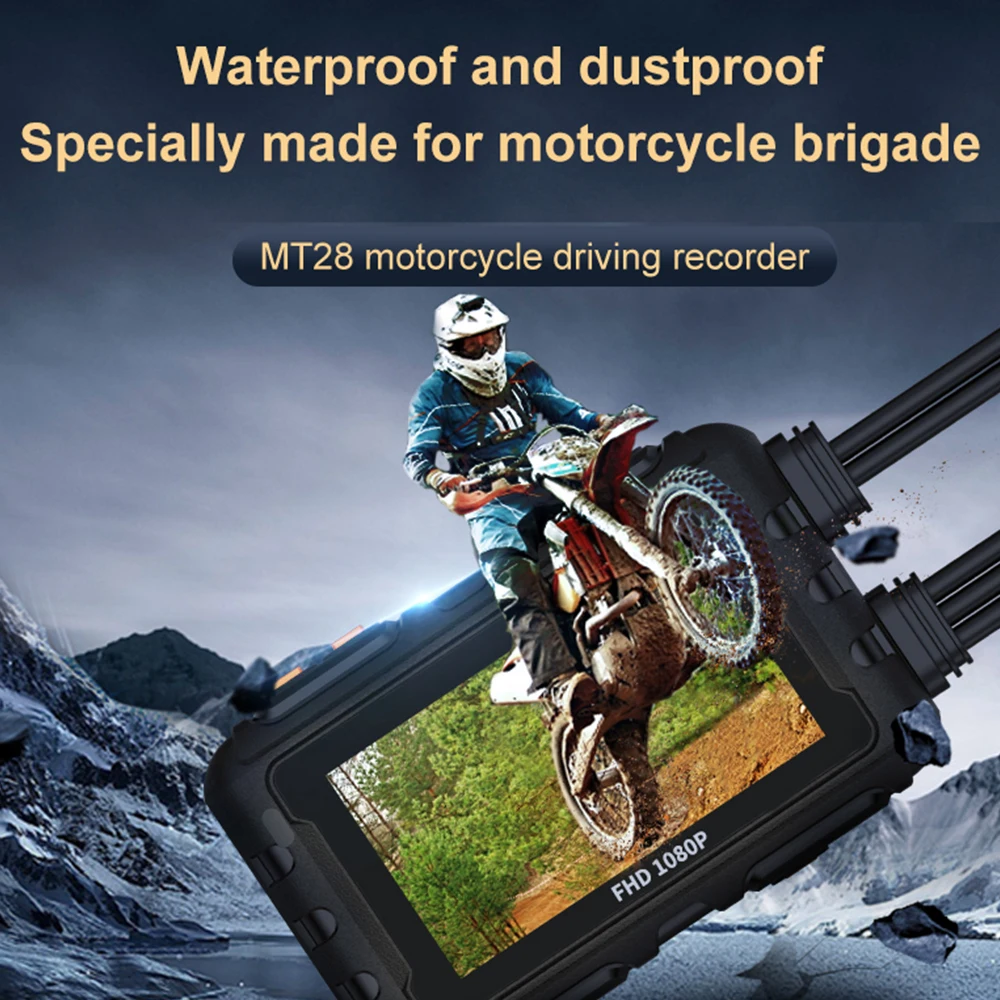 Motorcycle Camera DVR with Rear Front View Dual Lens WIFI APP Control Gps 1080P HD Night Vision Waterproof Motorcycle Dashcam
Motorcycle Camera DVR with Rear Front View Dual Lens WIFI APP Control Gps 1080P HD Night Vision Waterproof Motorcycle Dashcam