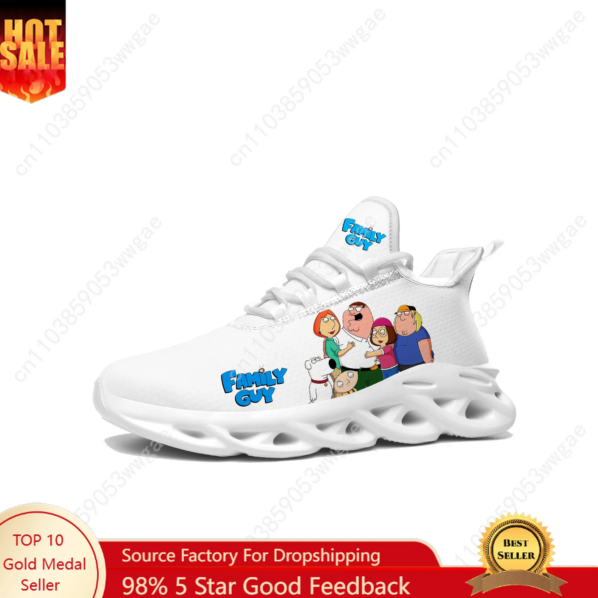 Family Guy Lace Mesh Shoes Flat Sneaker Mens Womens Sport Running Shoes Sport Sneakers High Quality Cartoon Customized Footwears
Family Guy Lace Mesh Shoes Flat Sneaker Mens Womens Sport Running Shoes Sport Sneakers High Quality Cartoon Customized Footwears