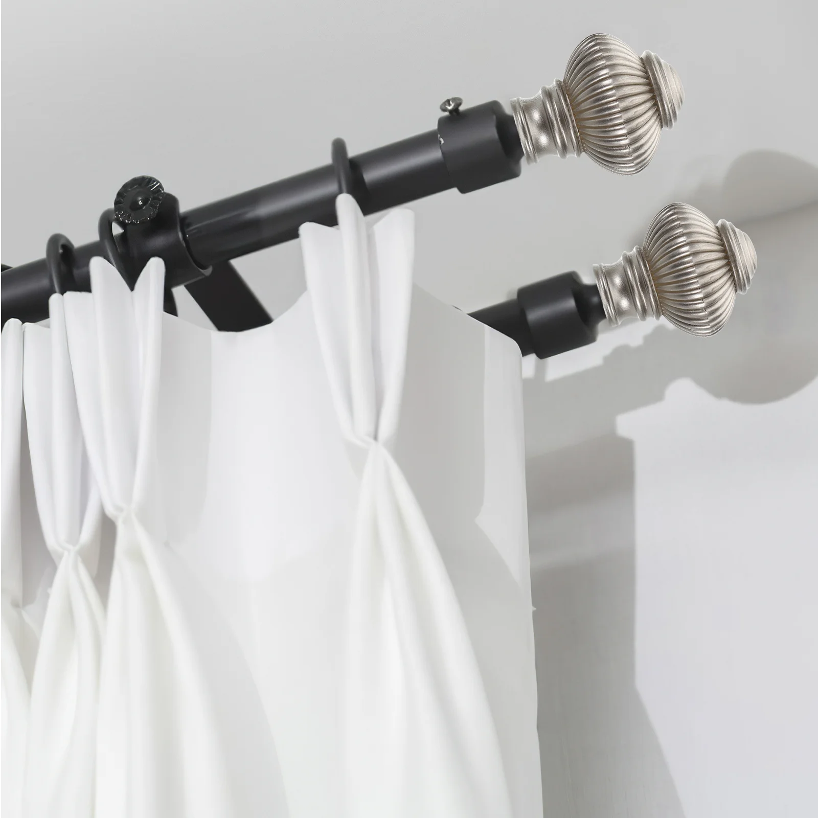 2pcs Curtain Rod End Caps Decorative Finials Plastic Curtain Pole Tips For Home Office Window Decor Rail Ends Stylish
2pcs Curtain Rod End Caps Decorative Finials Plastic Curtain Pole Tips For Home Office Window Decor Rail Ends Stylish