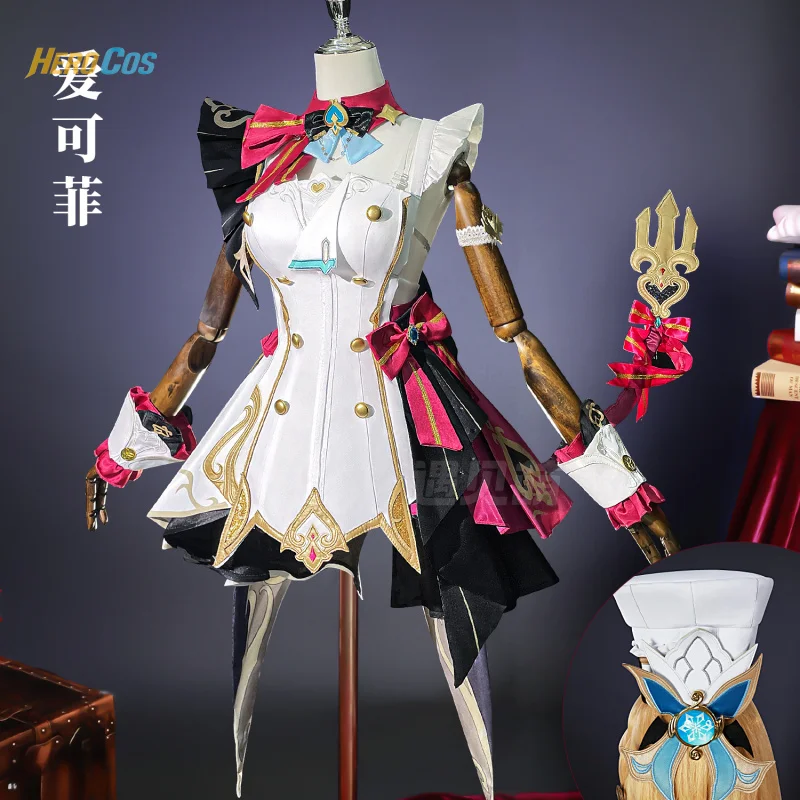 2025 Genshin Impact Escoffier Cosplay Costume Tail Hat Halloween Carnival Sweet Women Dress Accessories Props Uniform Set
2025 Genshin Impact Escoffier Cosplay Costume Tail Hat Halloween Carnival Sweet Women Dress Accessories Props Uniform Set
