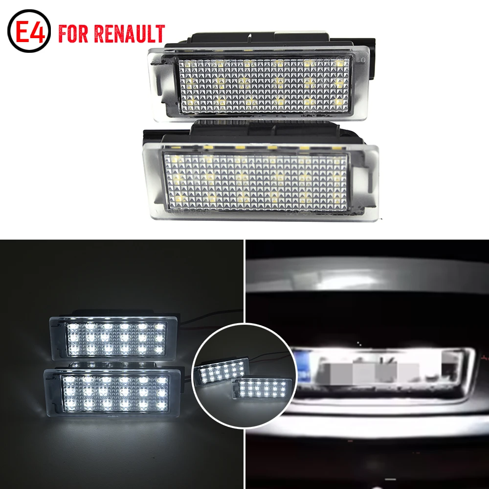 Для Renault Clio MK III MK IV 2006+ 2 шт. светодиодные лампы подсветки номерного знака
Для Renault Clio MK III MK IV 2006+ 2 шт. светодиодные лампы подсветки номерного знака