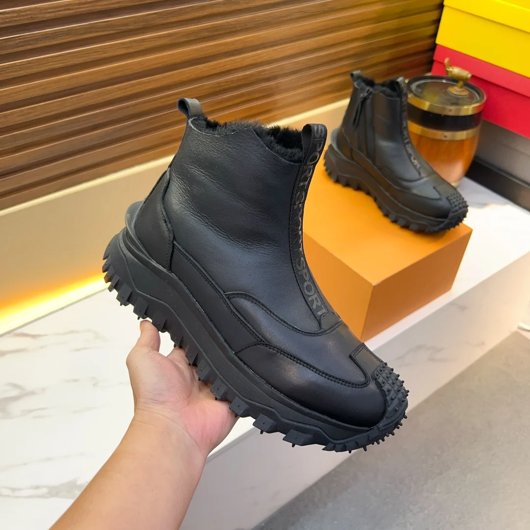 High-top Men's Genuine leather winter warm wool plush Outdoor Sports shoes Luxury fashion Lace-up shoes sneaker Running shoes
High-top Men's Genuine leather winter warm wool plush Outdoor Sports shoes Luxury fashion Lace-up shoes sneaker Running shoes