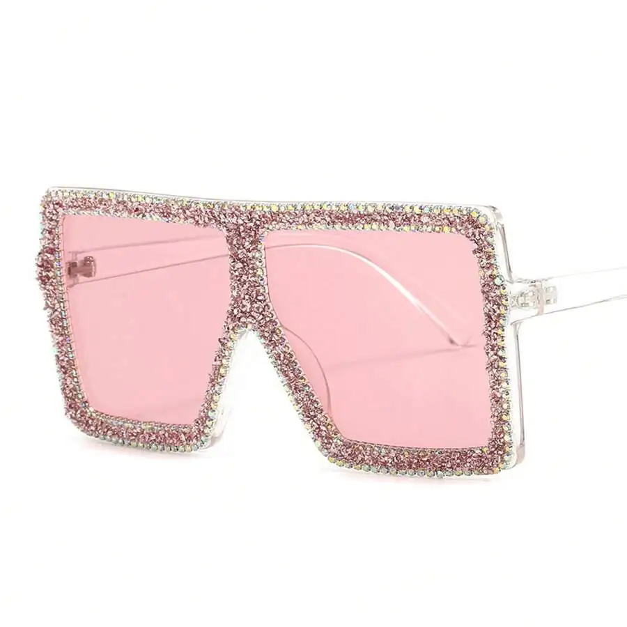 Square Frame Rhinestone Embellished Fashion Sunglasses For Women Pink Lens
Square Frame Rhinestone Embellished Fashion Sunglasses For Women Pink Lens