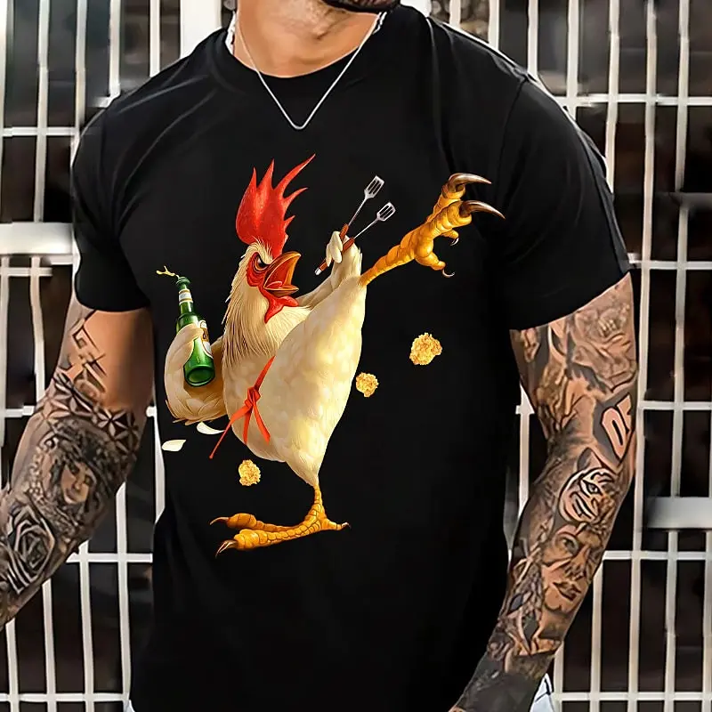 Funny Cockfighting Graphic T Shirts For Men Streetwear Casual O-Neck Short Sleeve Tees Summer Breathable Tops Oversized T-shirt
Funny Cockfighting Graphic T Shirts For Men Streetwear Casual O-Neck Short Sleeve Tees Summer Breathable Tops Oversized T-shirt