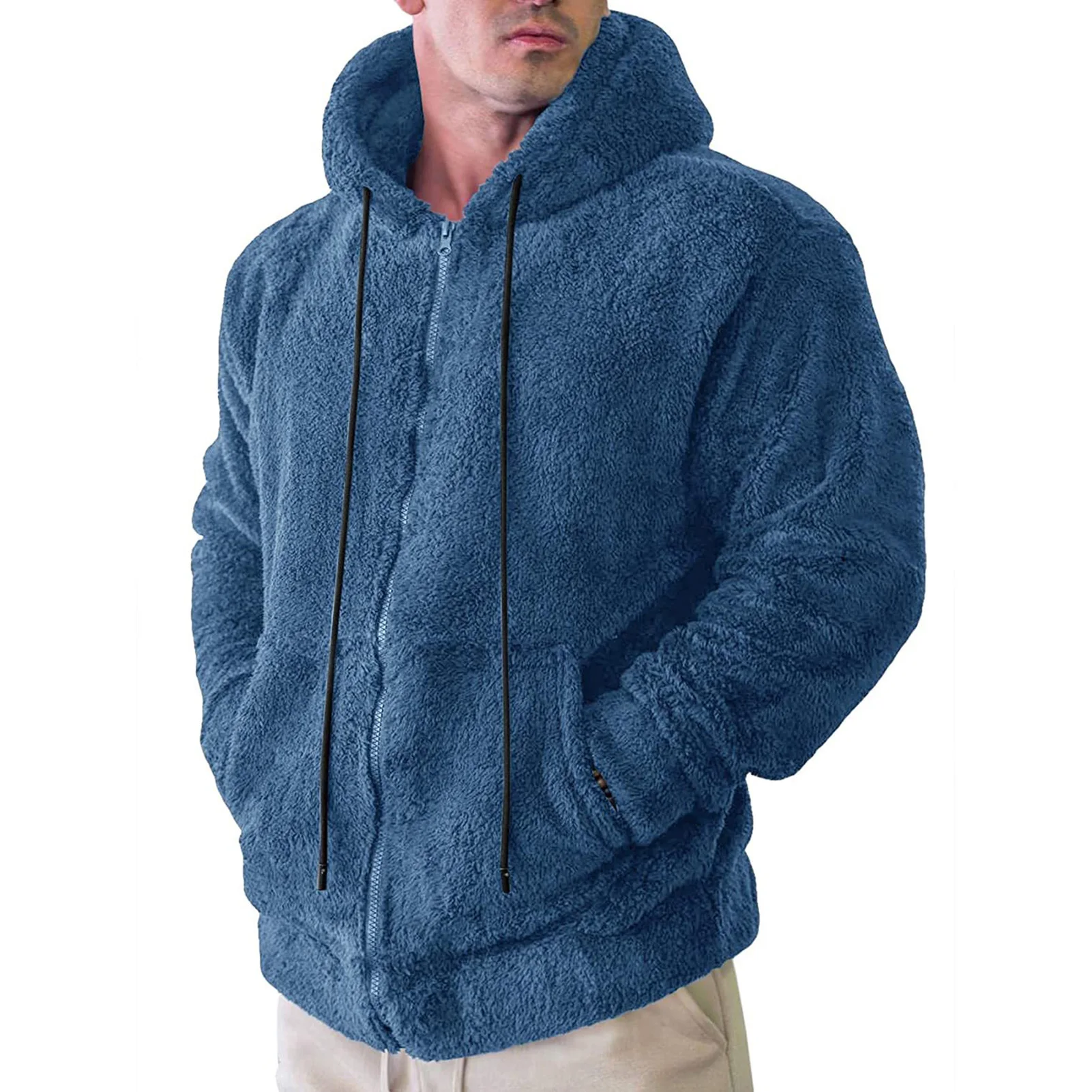 Men's Winter Plus Size Plush Hoodie Trendy Long Sleeves Windproof Warm Cardigan for Friend Family Neighbors Gift
Men's Winter Plus Size Plush Hoodie Trendy Long Sleeves Windproof Warm Cardigan for Friend Family Neighbors Gift