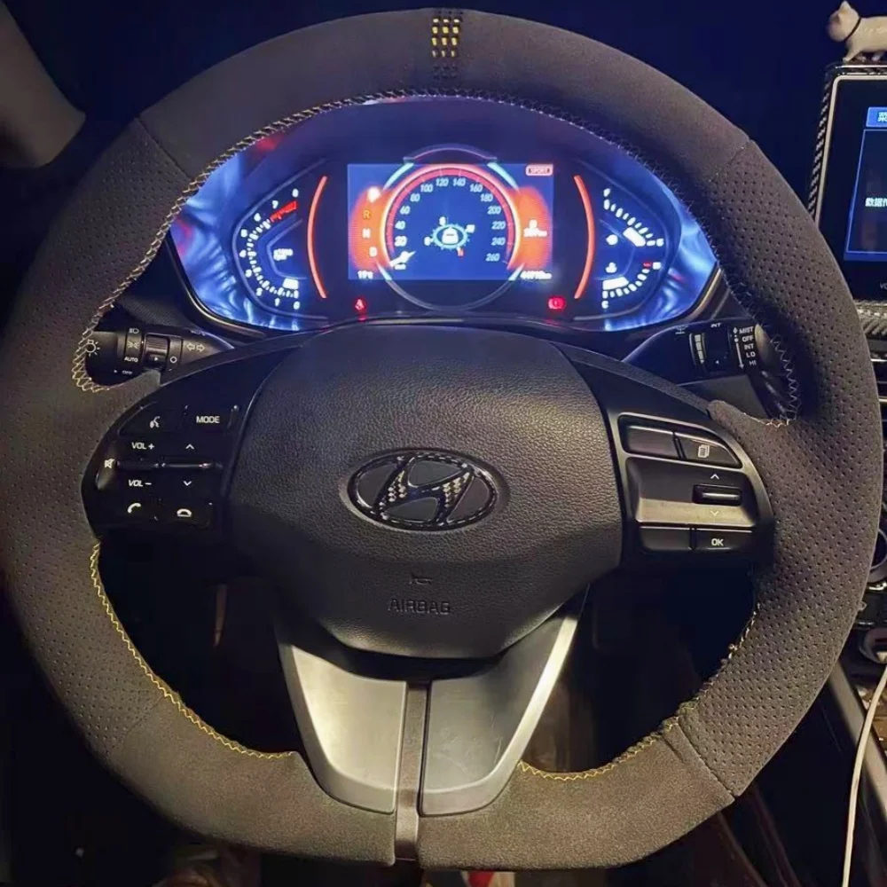 Customization Car Steering Wheel Cover Accessories Hand Sewing Suede Leather Non-Slip For Hyundai Elantra 4 2016 2017 2018 2019
Customization Car Steering Wheel Cover Accessories Hand Sewing Suede Leather Non-Slip For Hyundai Elantra 4 2016 2017 2018 2019