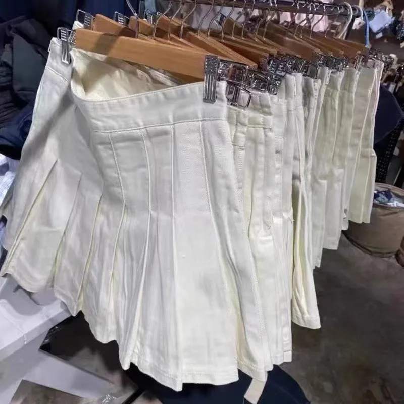 Юбка трапециевидной формы с высокой талией BM Sle, летняя новая плиссированная юбка в американском стиле ретро, женская модная юбка для колледжа
Юбка трапециевидной формы с высокой талией BM Sle, летняя новая плиссированная юбка в американском стиле ретро, женская модная юбка для колледжа