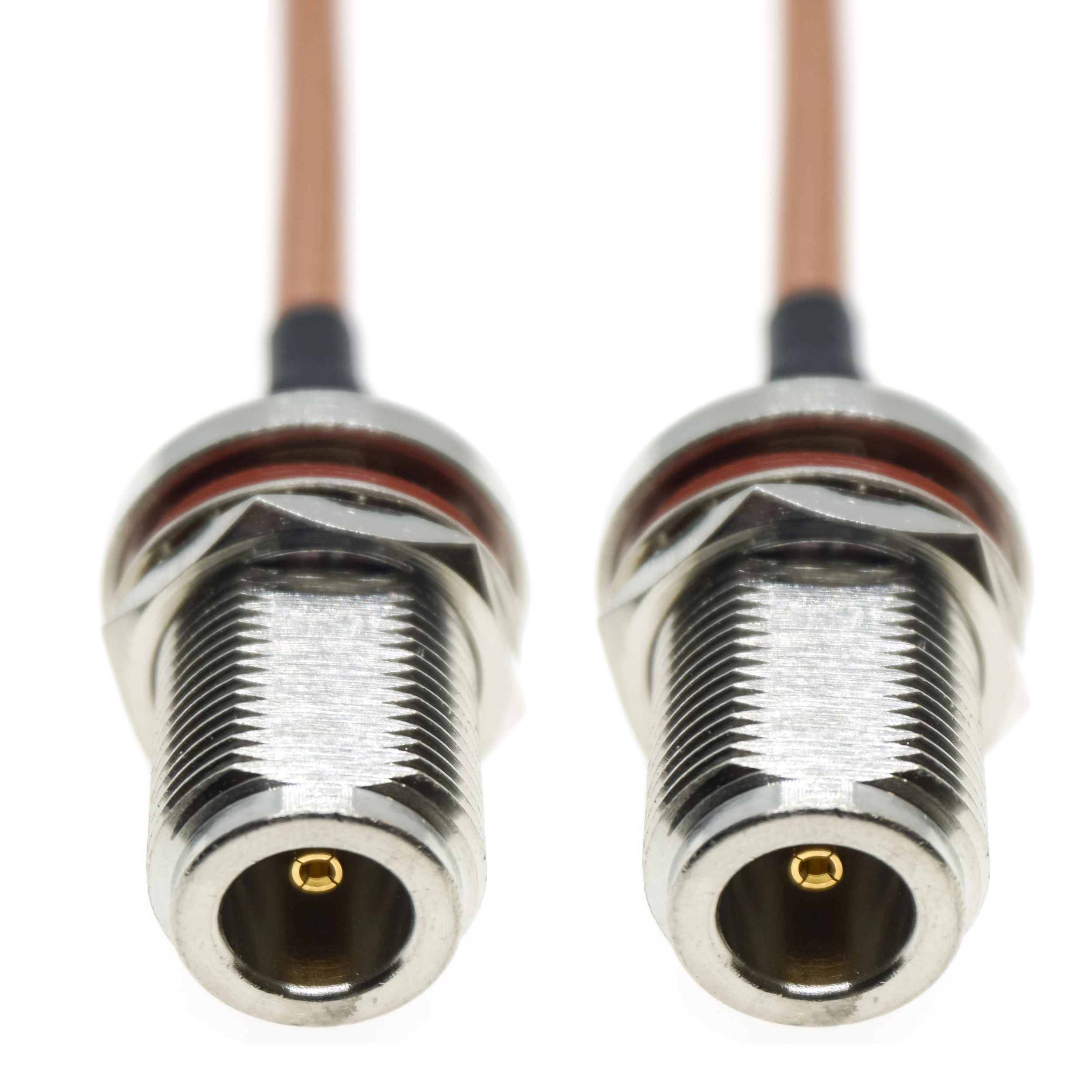 N Female Bulkhead Panel Nut to N Female RG400 Cable Double Shielded Copper Braid Coax Low Loss Jumper Cable 50ohm
N Female Bulkhead Panel Nut to N Female RG400 Cable Double Shielded Copper Braid Coax Low Loss Jumper Cable 50ohm