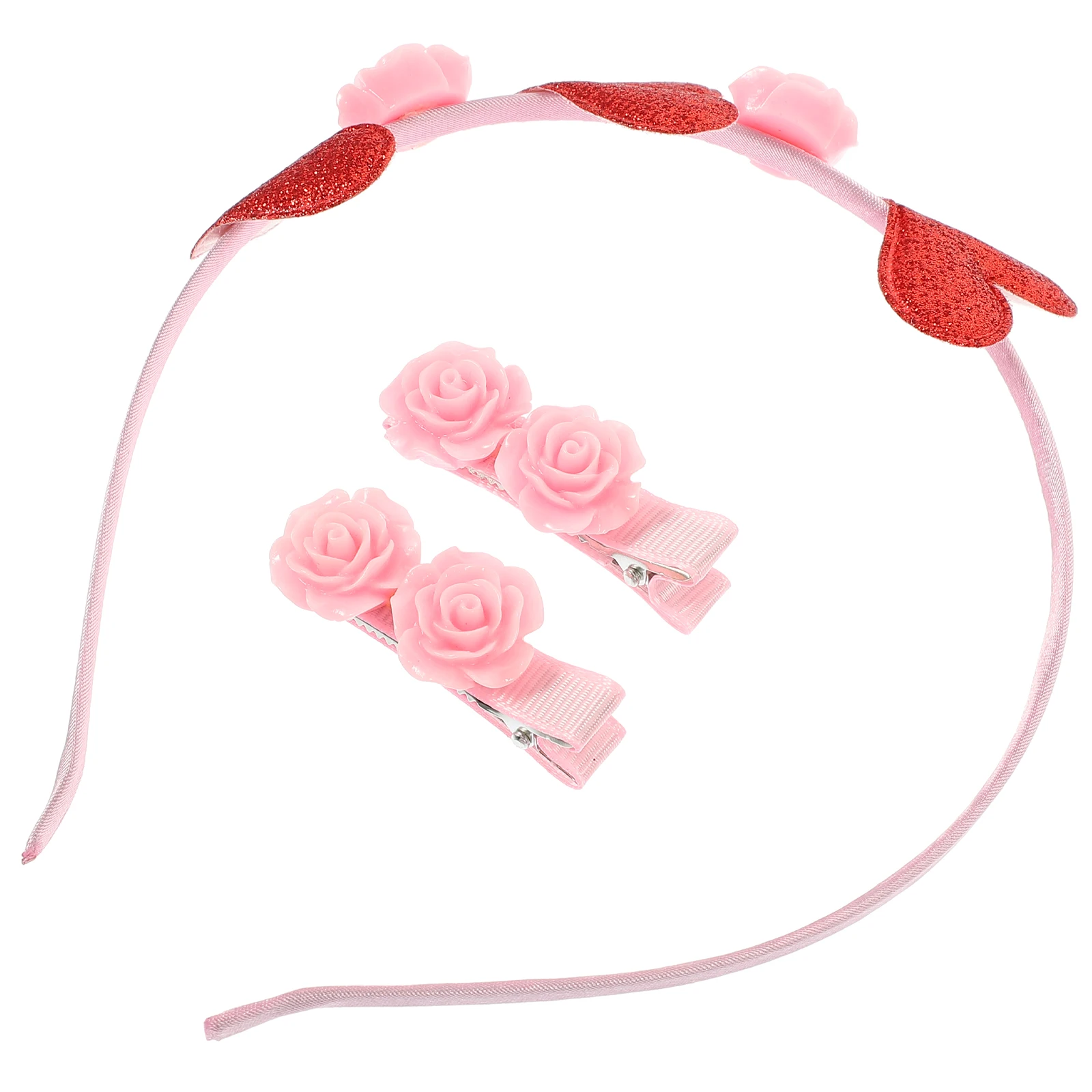 1 set Rose Headband Heart Shaped Glitter Resin Hair Accessories Valentines Day Party Clips Durable Lightweight Fashion Gifts
1 set Rose Headband Heart Shaped Glitter Resin Hair Accessories Valentines Day Party Clips Durable Lightweight Fashion Gifts