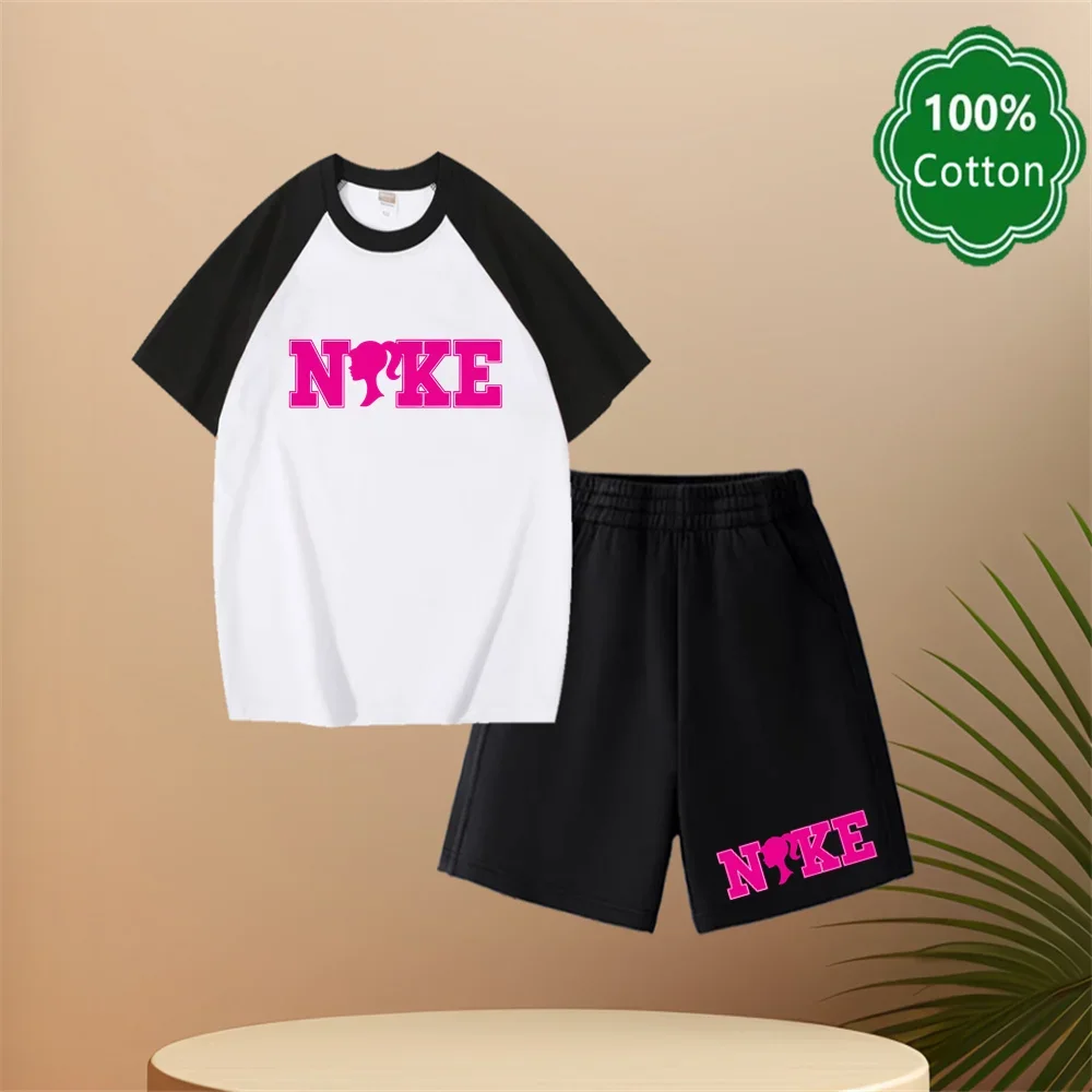 Kids 3-14 Years Old Top Design Classic Set 100% Cotton Barbie Printed T-shirt Casual Shorts Summer Harajuku Boys/girls Gift
Kids 3-14 Years Old Top Design Classic Set 100% Cotton Barbie Printed T-shirt Casual Shorts Summer Harajuku Boys/girls Gift