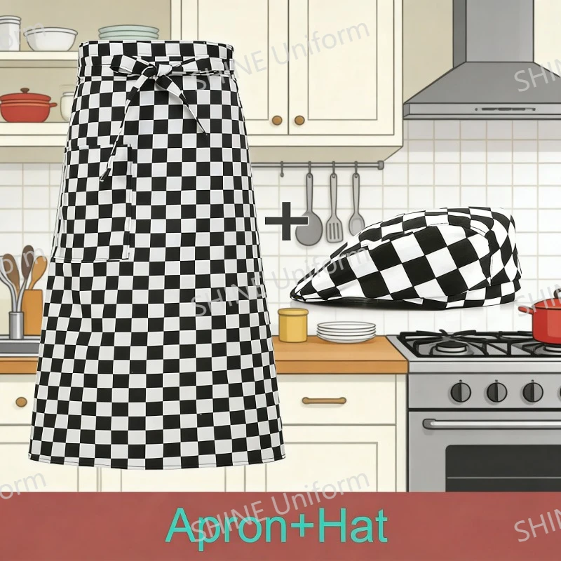 Restaurant Kitchen Cook Work Apron Cooking chef Apron set Catering Cap Hotel Chef Pinafore Man Bakery Cafe Woman Waiter work Hat
Restaurant Kitchen Cook Work Apron Cooking chef Apron set Catering Cap Hotel Chef Pinafore Man Bakery Cafe Woman Waiter work Hat