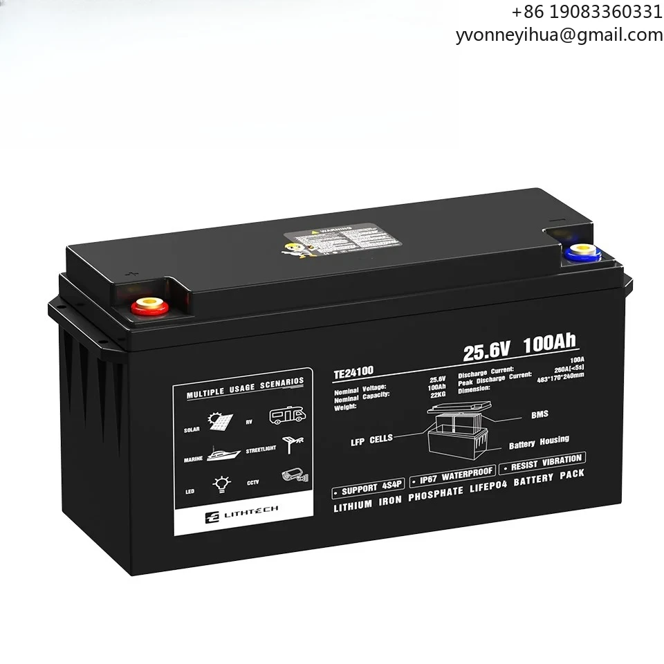 Solar Energy Storage Battery Pack 24volt Lithium Ion Battery 100Ah 120Ah 150Ah 200Ah 300Ah Lifepo4 24V
Solar Energy Storage Battery Pack 24volt Lithium Ion Battery 100Ah 120Ah 150Ah 200Ah 300Ah Lifepo4 24V