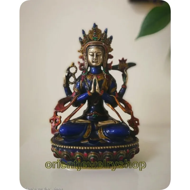 Antique Cloisonne Bronze Tara God Kwan-yin Buddha Avalokiteshvara guanyin Statue
Antique Cloisonne Bronze Tara God Kwan-yin Buddha Avalokiteshvara guanyin Statue