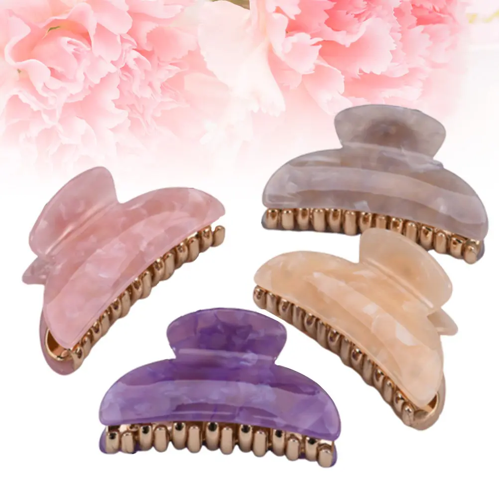 4Pcs Acrylic Hair Clips Large Jaw Claw Clip for Women Adjustable Strong Hold No Dent Smooth Hair Accessories Styling Tool
4Pcs Acrylic Hair Clips Large Jaw Claw Clip for Women Adjustable Strong Hold No Dent Smooth Hair Accessories Styling Tool