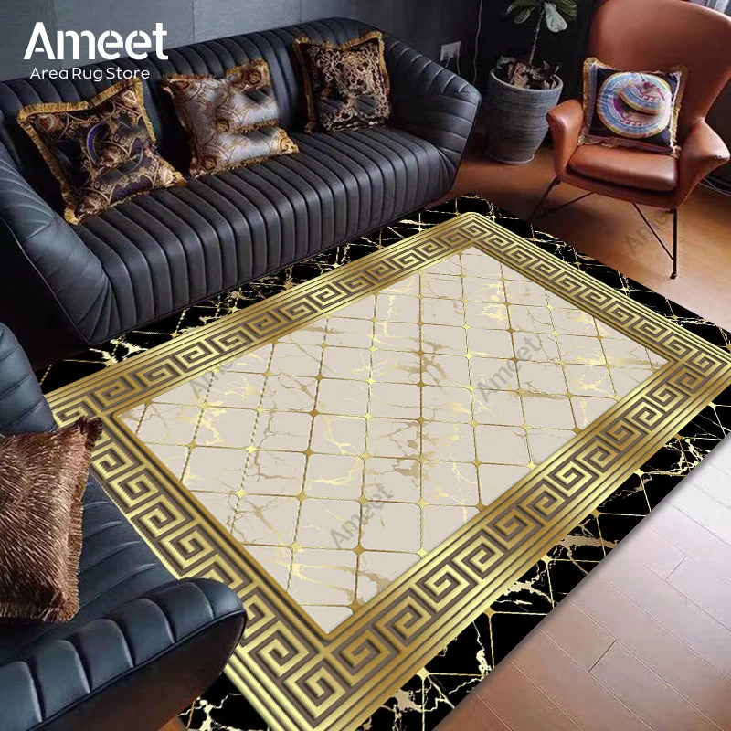 Carpet For Living Room Modern Luxury Black White Yellow Gold Geometric Lounge Hallway Bedroom Rug House Corridors Floor Door Mat
Carpet For Living Room Modern Luxury Black White Yellow Gold Geometric Lounge Hallway Bedroom Rug House Corridors Floor Door Mat