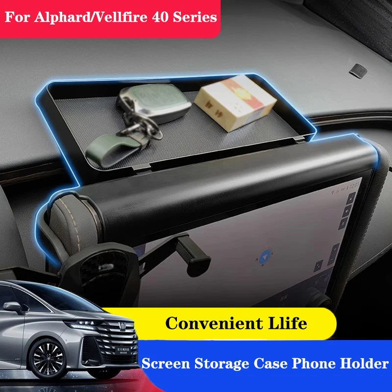 Double Support Screen Storage Case Phone Holder For Alphard/Vellfire 40 Series ABS Black Auto Interior Trim Storage Accessories
Double Support Screen Storage Case Phone Holder For Alphard/Vellfire 40 Series ABS Black Auto Interior Trim Storage Accessories