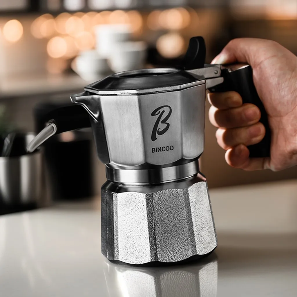 Bincoo Three-valve Moka Pot Stainless Steel Electric Pottery Pot Household Italian Espresso Coffee Pot Set Barista Accessories
Bincoo Three-valve Moka Pot Stainless Steel Electric Pottery Pot Household Italian Espresso Coffee Pot Set Barista Accessories