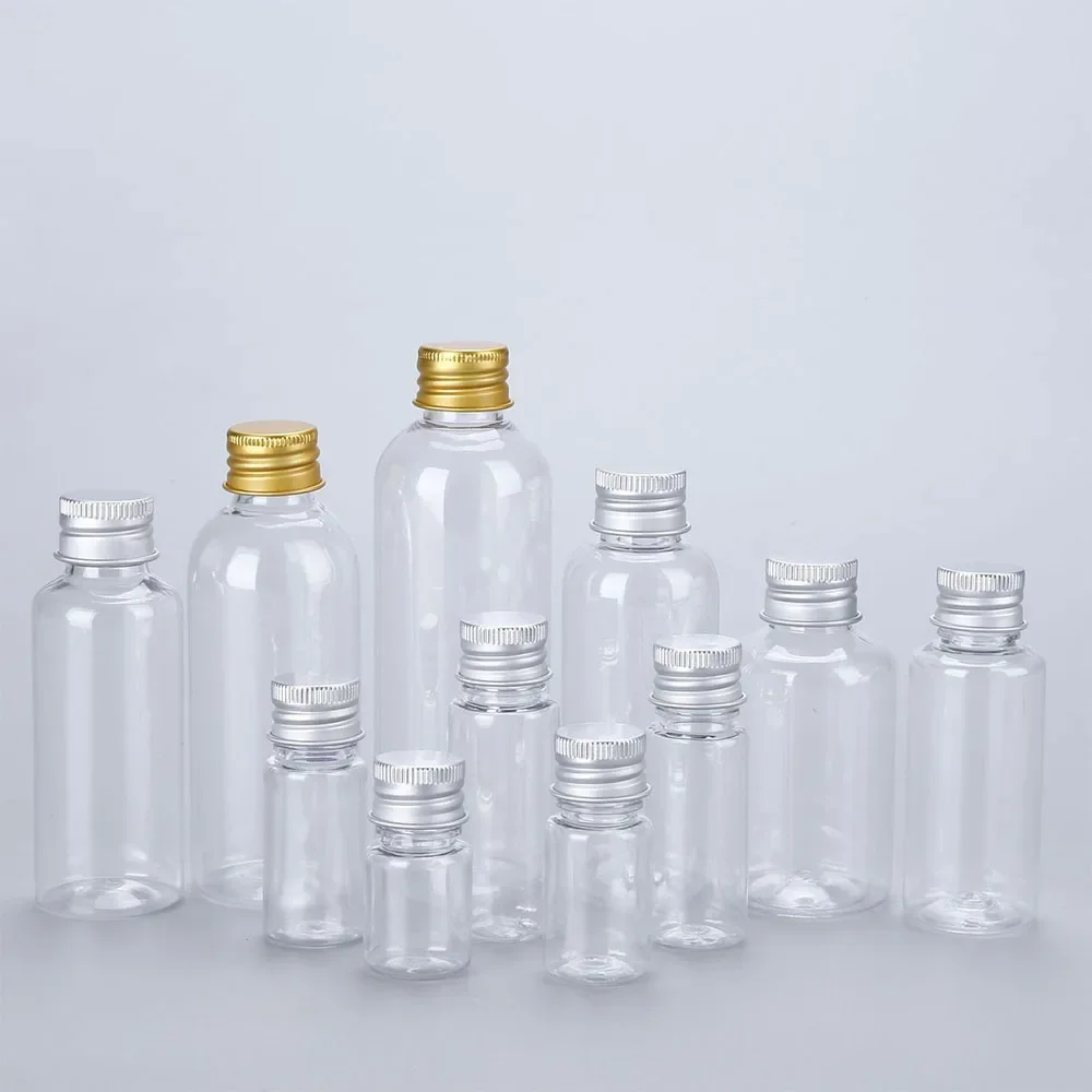 50/100pcs Plastic Bottle with Aluminum Cap 100ml 50ml 30ml Sample Vials Clear Portable Travel Cosmetic Containers for Lotion
50/100pcs Plastic Bottle with Aluminum Cap 100ml 50ml 30ml Sample Vials Clear Portable Travel Cosmetic Containers for Lotion
