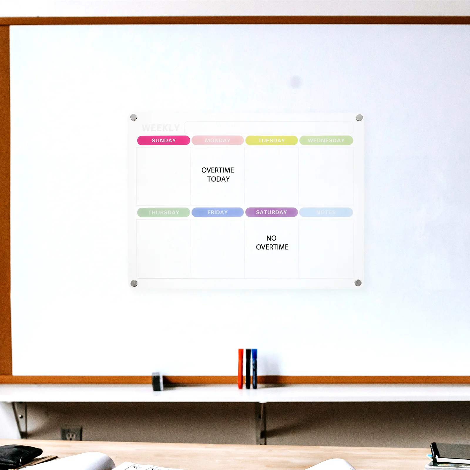 Cute Refrigerator Magnetic Weekly Dry Erase Board Acrylic Reusable Desktop Memo Planner White Smooth Easy Clean Office Home Gift
Cute Refrigerator Magnetic Weekly Dry Erase Board Acrylic Reusable Desktop Memo Planner White Smooth Easy Clean Office Home Gift