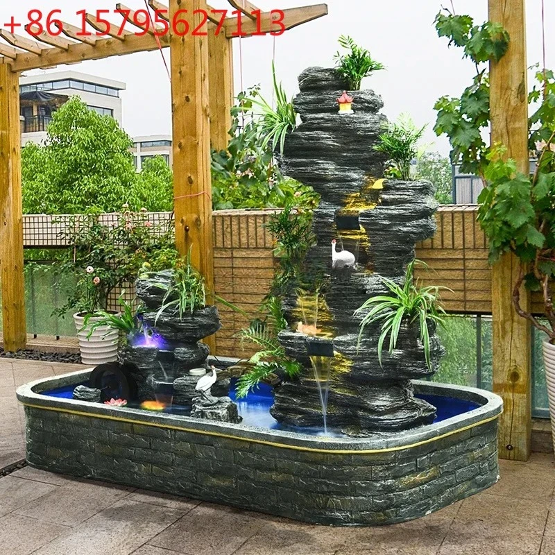 60.Large rockery, flowing water fountain, outdoor courtyard garden, water feature decoration, fish pond floor ornament
60.Large rockery, flowing water fountain, outdoor courtyard garden, water feature decoration, fish pond floor ornament