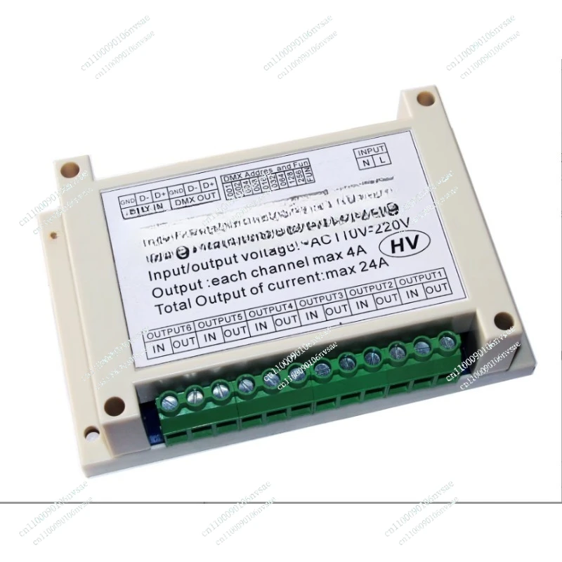 6-way DMX512220V bulb 6CH thyristor dimming digital silicon box high-voltage incandescent lamp dimmer
6-way DMX512220V bulb 6CH thyristor dimming digital silicon box high-voltage incandescent lamp dimmer