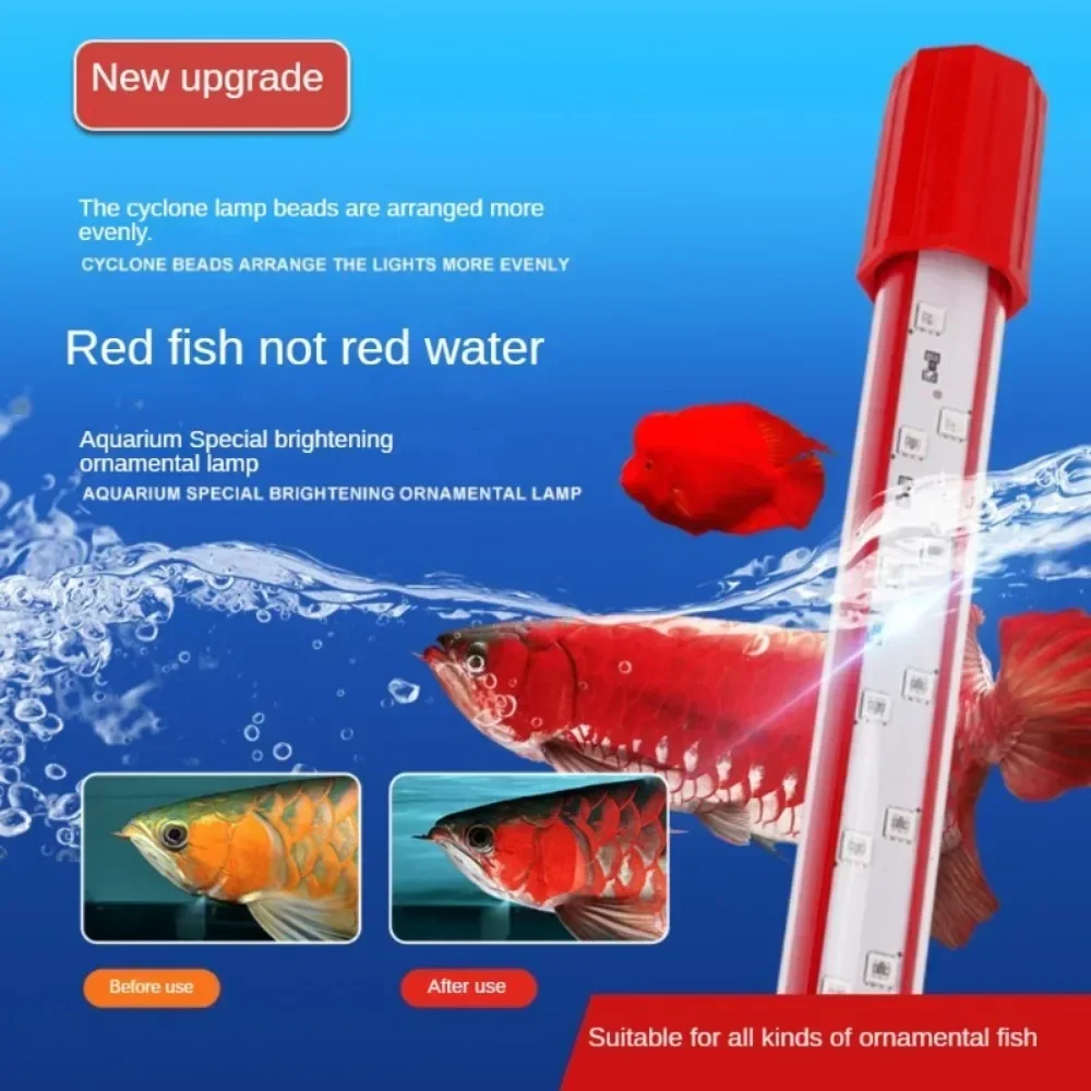 Aquarium LED Fish Tank Light Bar With 3 Primary LED Colors, Submersiable LED Aquarium Lamp Strip Enhance Arowana Fish Hair Color
Aquarium LED Fish Tank Light Bar With 3 Primary LED Colors, Submersiable LED Aquarium Lamp Strip Enhance Arowana Fish Hair Color