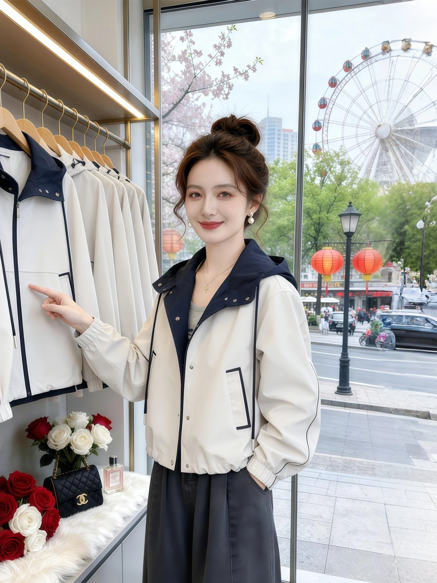 Commuter Style Color Block Hooded Short Jacket Women's Fashion Design Sensation Outerwear Spring Autumn Trendy Casual Sportswear
Commuter Style Color Block Hooded Short Jacket Women's Fashion Design Sensation Outerwear Spring Autumn Trendy Casual Sportswear