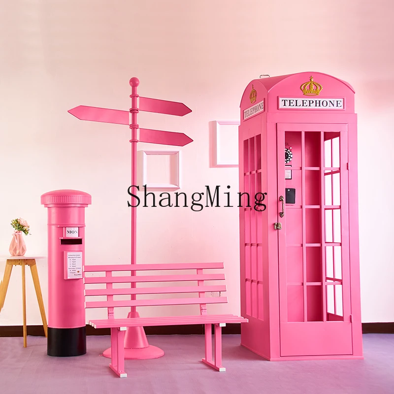 CL wrought iron phone booth mailbox ornament hall sales floor scene exhibition hall display decoration mall DP layout props
CL wrought iron phone booth mailbox ornament hall sales floor scene exhibition hall display decoration mall DP layout props