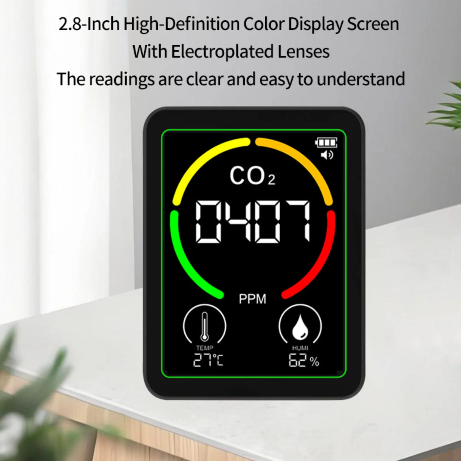 Air Quality Detector Carbon Dioxide Detector Agricultural Production Greenhouse Gas Monitor Air Quality Tester CO2 Meter 3-in-1
Air Quality Detector Carbon Dioxide Detector Agricultural Production Greenhouse Gas Monitor Air Quality Tester CO2 Meter 3-in-1