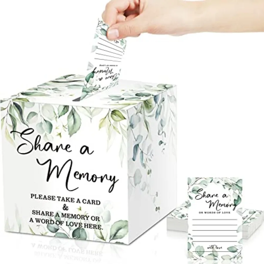 50 Pcs Greenery Share a Memory Cards for Collections of Life, Memory Cards Box Guest Ideas for Funeral Graduation Wedding Brida
50 Pcs Greenery Share a Memory Cards for Collections of Life, Memory Cards Box Guest Ideas for Funeral Graduation Wedding Brida