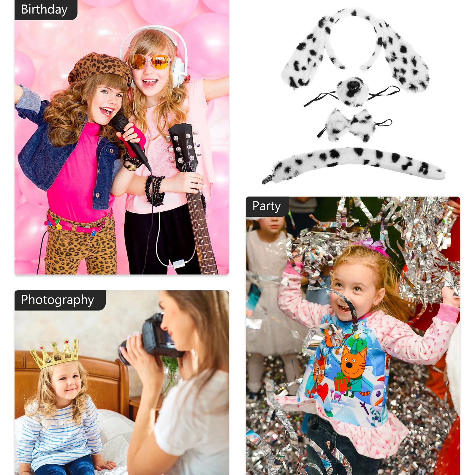 s Pet Dog Costume Set Comfortable Materials Halloween Cosplay Supplies Party Headband Ears Tail Accessory Rabbit Dalmatian
s Pet Dog Costume Set Comfortable Materials Halloween Cosplay Supplies Party Headband Ears Tail Accessory Rabbit Dalmatian