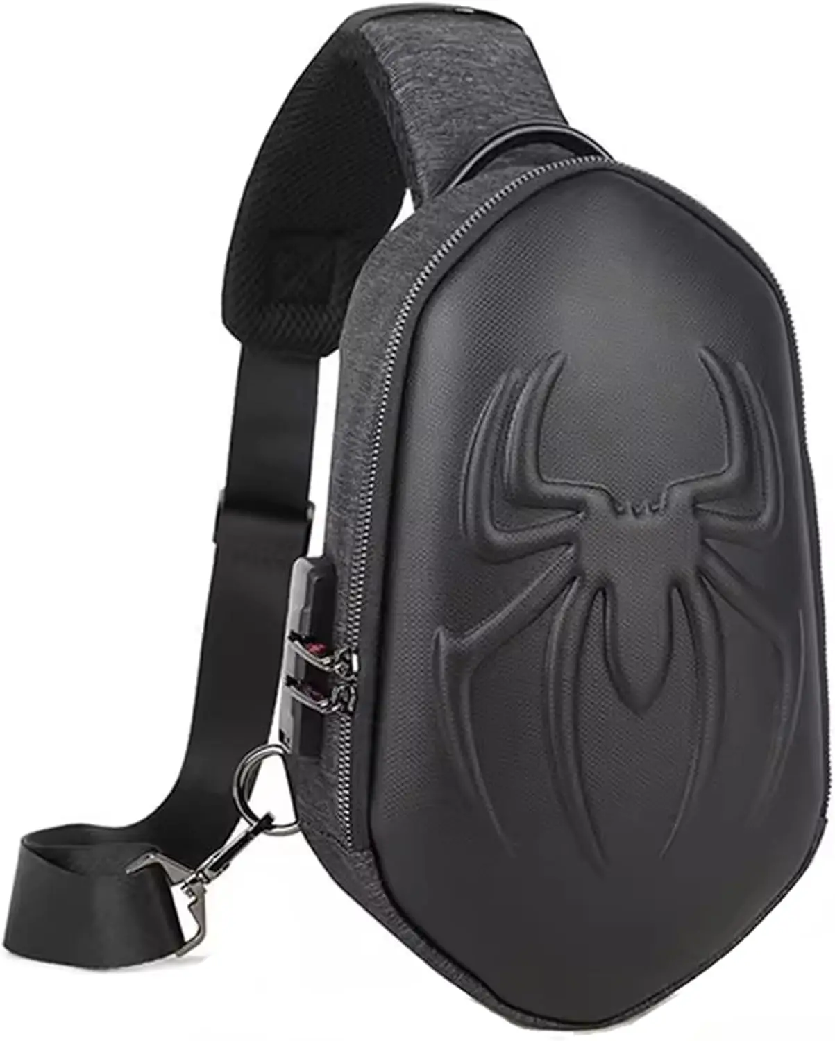 Motorcycles Bags Hard Shell Sling Bag for Men Anti-Theft Spider Crossbody Bag for Travel Cycling with USB Charging Port (Black)
Motorcycles Bags Hard Shell Sling Bag for Men Anti-Theft Spider Crossbody Bag for Travel Cycling with USB Charging Port (Black)