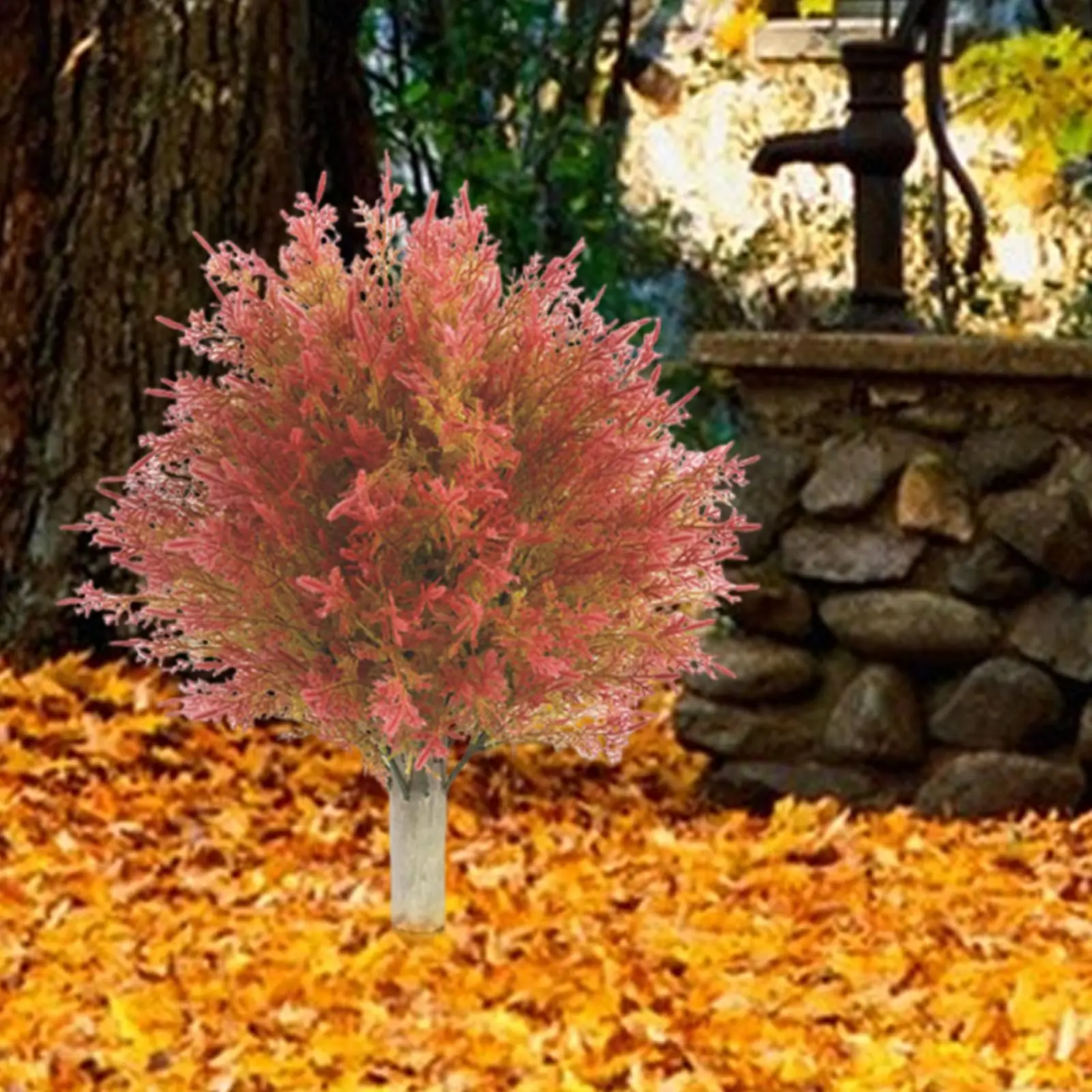 Artificial Topiary Ball Tree Faux Shrub Bushes with Stake Faux Cypress Plant for Garden Backyard Yard Front Door Autumn
Artificial Topiary Ball Tree Faux Shrub Bushes with Stake Faux Cypress Plant for Garden Backyard Yard Front Door Autumn
