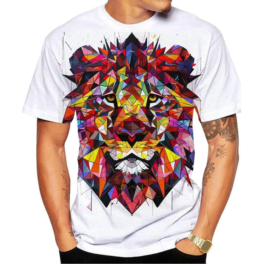 Men's and Women's 3D HD Printing Plus-size Men's T-shirt Geometric Lion Pattern Street Sports Quick Drying Breathable
Men's and Women's 3D HD Printing Plus-size Men's T-shirt Geometric Lion Pattern Street Sports Quick Drying Breathable